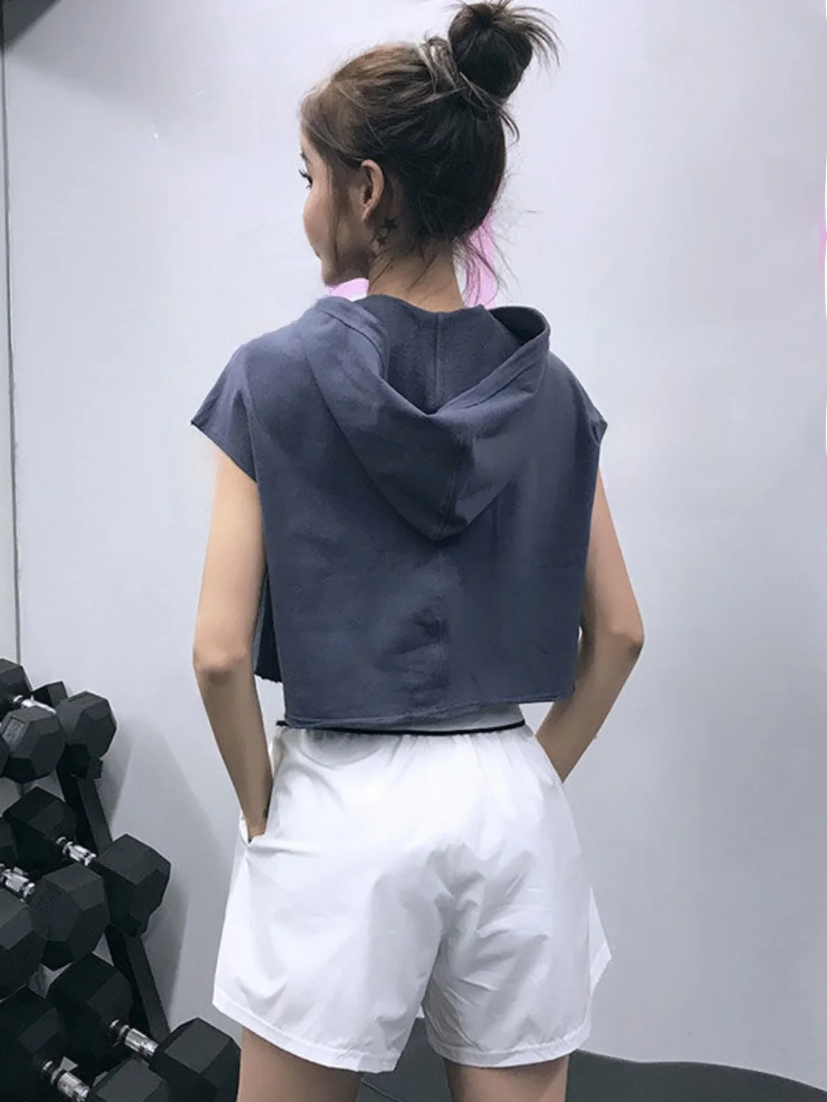 

Summer Thin Outdoor Wear Loose Yoga Top Women's Profional Training Pilates Fitn Sportswear Korean Sle Casual Loose Fit