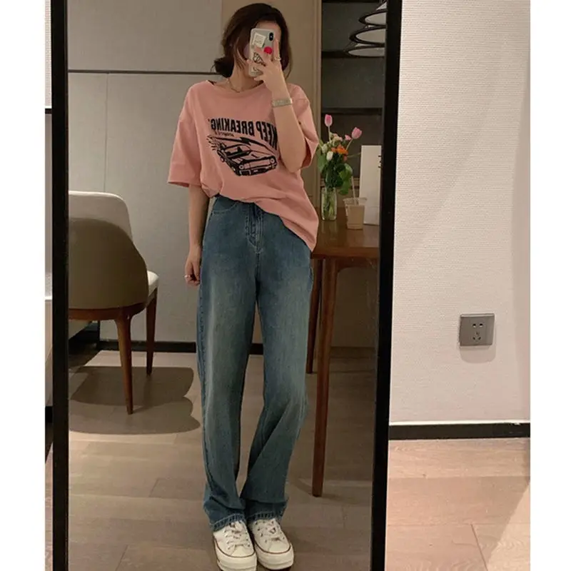 Jeans Extensible Femmes Women' S Clothes Washed Worn Destroyed Torn Frayed Hem Female Denim Fashion Grunge Alternative Punk Rock view 4
