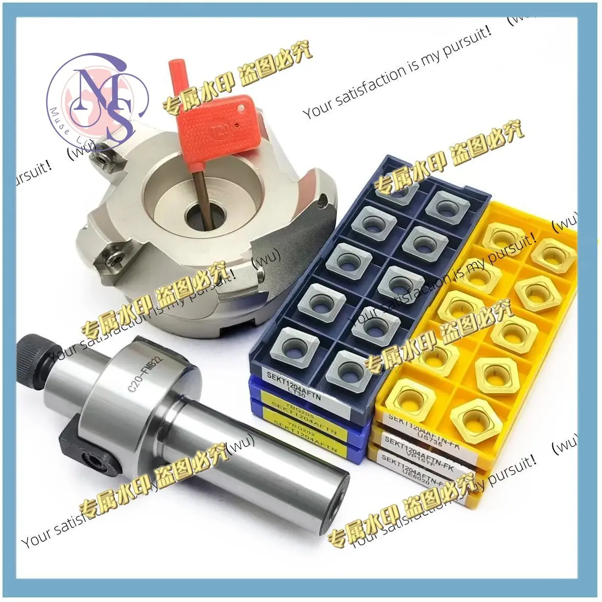 KM12 50-22-4 T KM12 63-22-4 T KM12 80-27-5 T Surface Milling Cutter SEKT1204 Carbide Inserts C12-FMB22 C16-FMB22 C20-FMB22