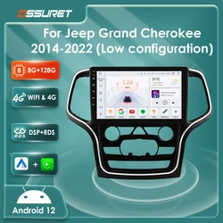 4G 8Core Android Car radio for Jeep Grand Cherokee WK2 2014-2022 multimedia player DSP Carplay 6115 Autoradio 10.1
