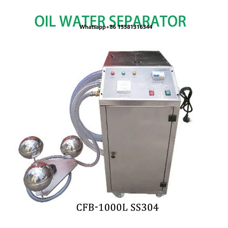 Chungho CFB 1000L SS304 Oil Water Separator Machine Floating Skimmer Rapid Deployment CNC Lathe Coolant Tanks Motor 1 Year