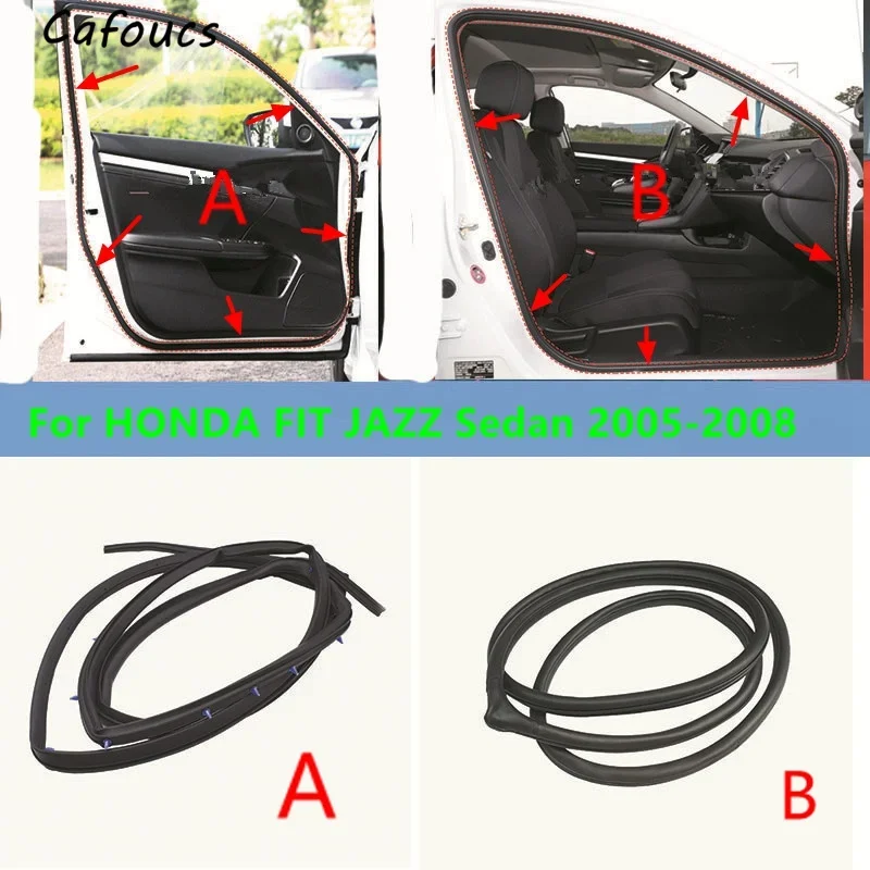 For Honda FIT JAZZ Sendan GD1 GD3 2005 2006 2007 2008 Car Door Frame Opening Seal Rubber Sealing Strip