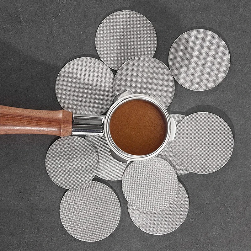 51/53/58mm Coffee Filter Screen Heat Resistant Reusable Stainless Steel Mesh Portafilter Espresso Puck Screen Coffee Accessories