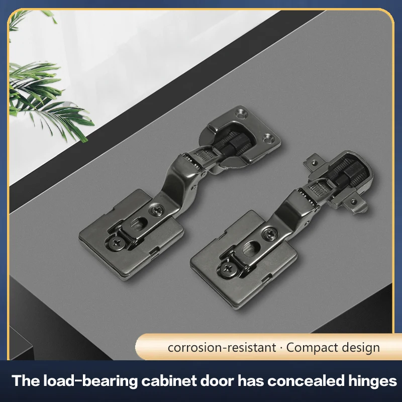 2 قطعة المكعب السحري فانتوم المفصلي الهيدروليكي المخفي جزءا لا يتجزأ من لوحة مسطحة الذراع القصيرة لخزانة خزانة الثلاجة وخزانة الأحذية