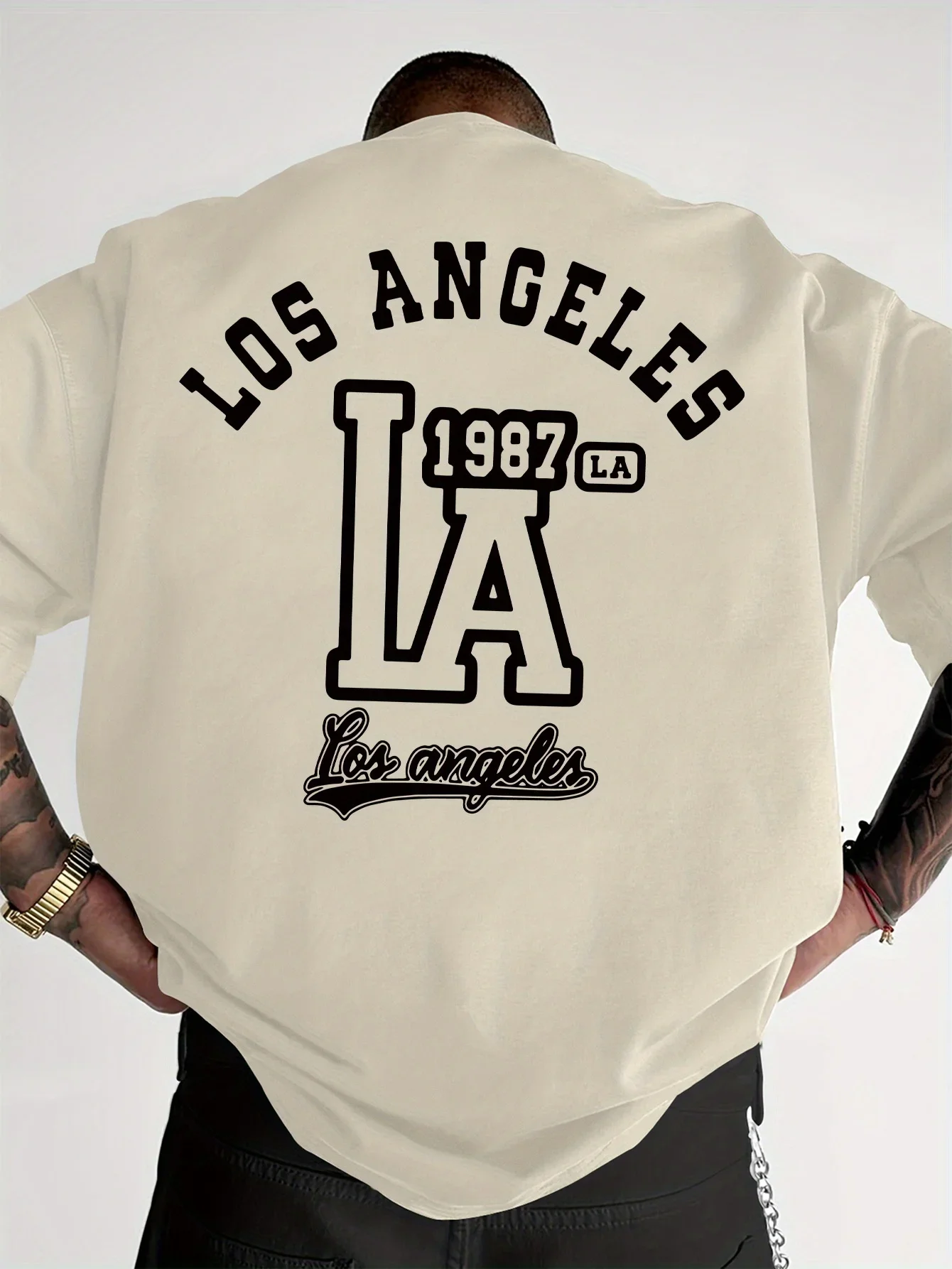 Trending Men's LA Graphic T-shirt Viral 