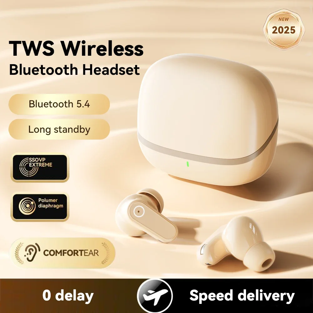 Tipo intra-auricular sem fio fone de ouvido bluetooth fone de ouvido redução de ruído alto som estéreo baixo qualidade toque inteligente jogo earplug