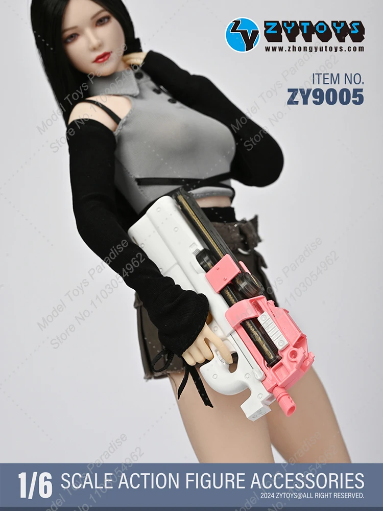 ZYTOYS ZY9004-6 soldado a escala 1/6, Mini pistola P90 colorida, armas estáticas no lanzadores, apto para cuerpo de figura de acción de 12 pulgadas