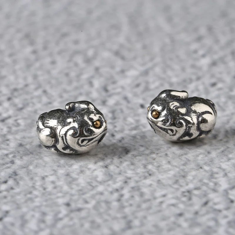 S925 Silver Lucky Pixiu Charm Bead European Jewelry