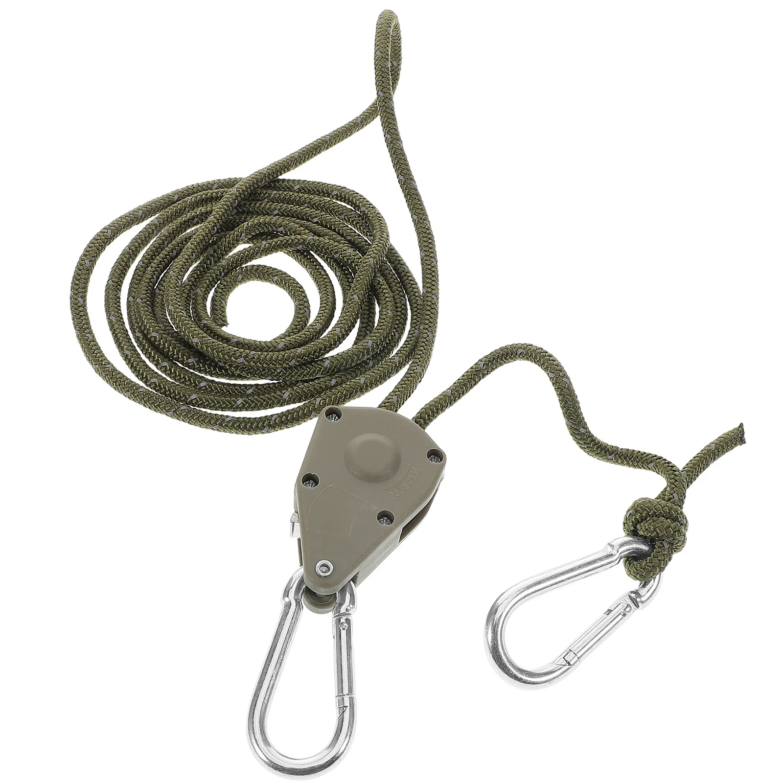 

4pcs Reflective Windproof Rope With Locking Carabiner Triangular Adjuster Nylon Cord For Tent Tarp Tie Down Camping Outdoor