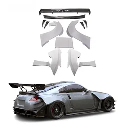 FRP material body kit wide fenders spoiler for nissan 350z body kit