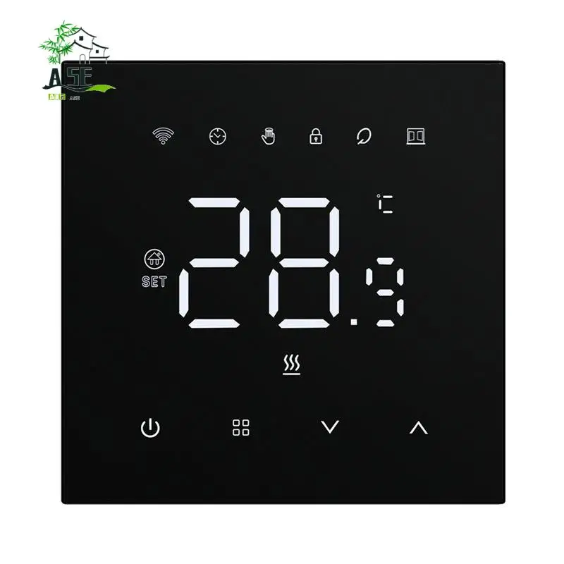 

A05E-Tuya Wifi Smart Temperature Controller 100-240V 16A Electric Floor Heating Compatible With Alexa And Google Home