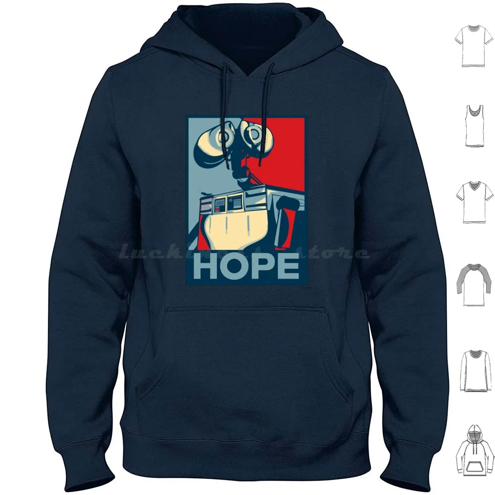 Sweat à capuche Trust In en coton à manches longues, motif dessin animé Pixar, parodie amusante pour enfants, Shepard Fairey Hope Movie Humor Vintage Classic Rouge Bleu