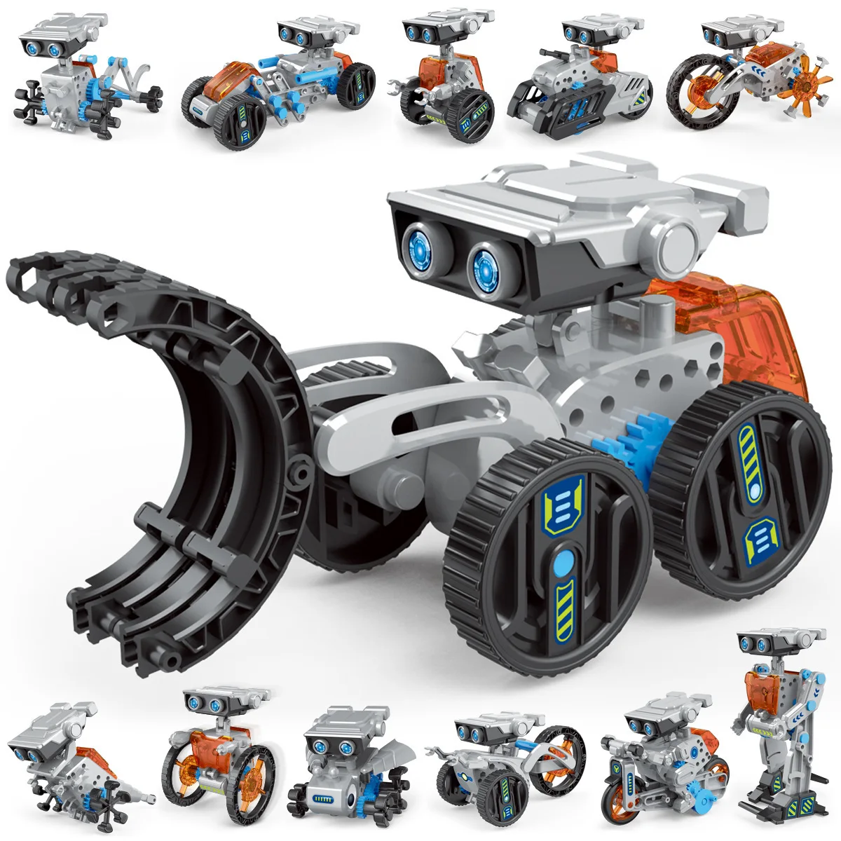 12 in 1 Esperimento scientifico Robot solare Giocattolo Costruzione fai-da-te Strumento di apprendimento alimentato Robot educativi Kit di gadget tecnologici