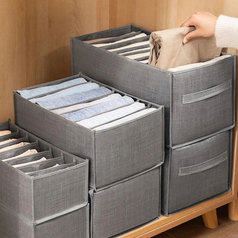 Denim and Sweater Storage Container - Convenient Home Organizer Bag for Sorting Clothes - Perfect Dormitory Storage Box