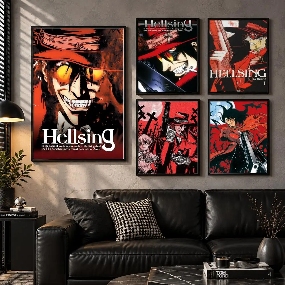 Celart Story Scene Otaku Fantasy Adventure Characterart Hellsing Poster Aesthetic Unframed Wall Prints for Bedroom & Living Room