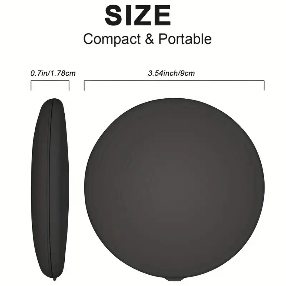 Draagbare LED-reismake-upspiegel - Dubbelzijdige 2X/5X vergroting, compact opvouwbaar ontwerp, verlichte make-upspiegel, handheld, P