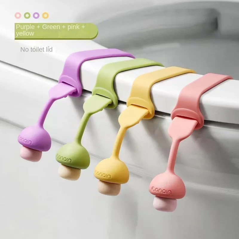 1pc Creative Cute Household Silicone Toilet Lid Lifter No Dirty Hands Toilet Lid Lifter Toilet Seat Lifter Bathroom Accessories