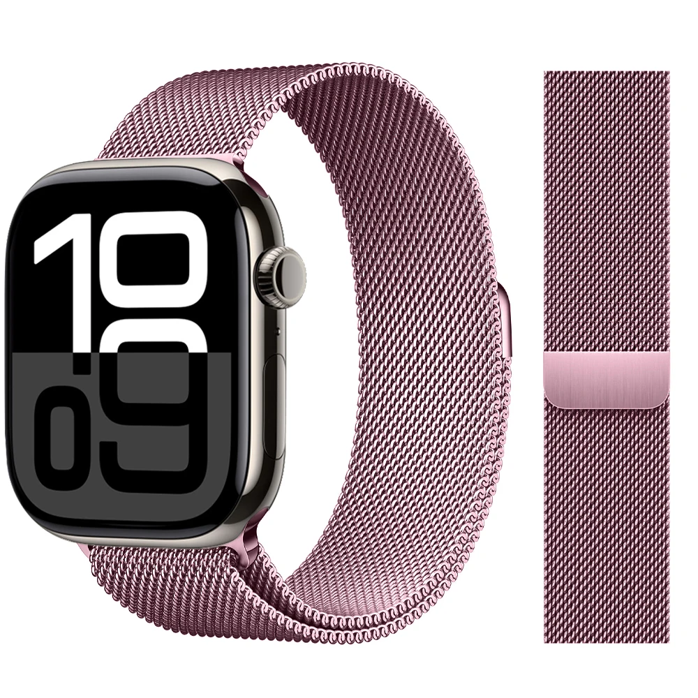 Milanese Loop Armband für Apple Watch Band 46mm 44mm 45mm 40mm 42mm 41mm Correa Armband iWatch Series 11 10 9 8 SE 7 6 Ultra 3 2