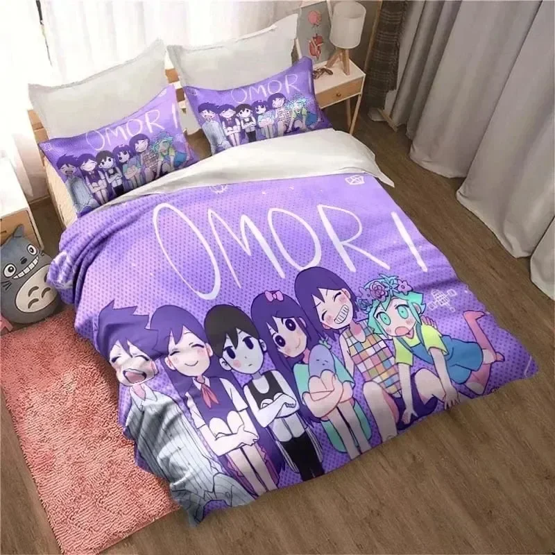 

Anime Omori 3D NEW Duvet Cover Pillowcase Bedding Set Adult Boy Girl Bedroom Decoration Children Single Double Large