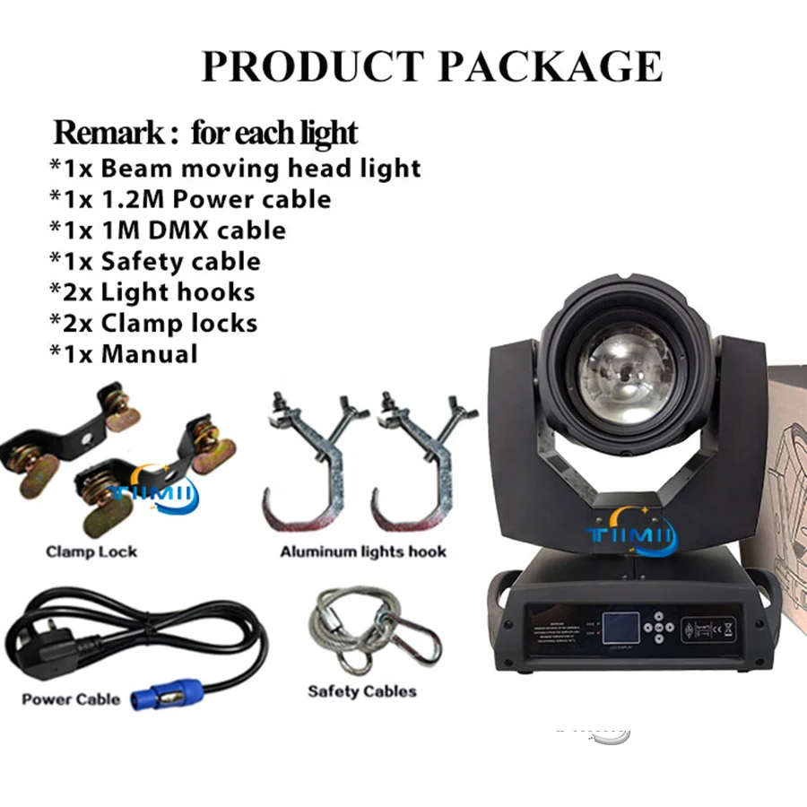 LED Moving Head Light com mala, Sharpy Beam, Stage Light, movendo a cabeça de lavagem, 0 TAX 1-6Flight Case, 2-12pcs Lyre Beam, 230W, 7R