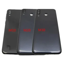 Battery Cover for Samsung Galaxy M10 M20 M30 Battery Back Cover Door Rear Cover with Camera Lens Glass+Side Key