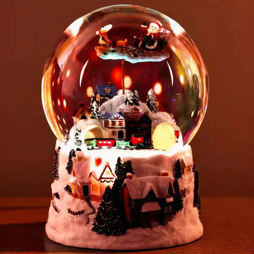 Christmas New Year Gift Crystal Ball Music Box Music Box Rotating Girl Birthday Gift Valentine's Day Creative Gift