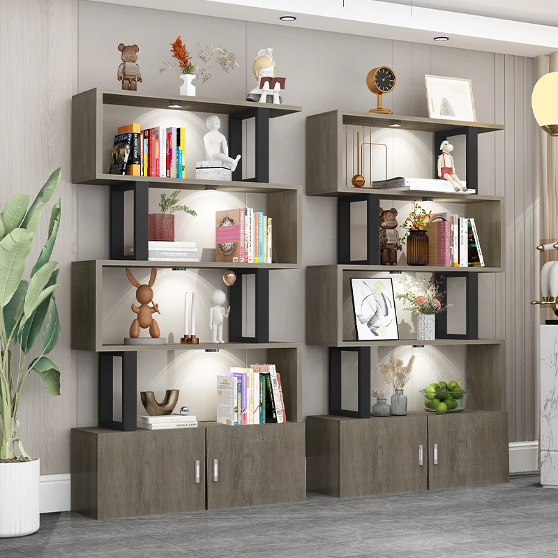 Display Vintage Bookcases Designs Wooden Kids Living Room Aesthetic Bookcases Cube Minimalist Estanteria Lounge Suite Furniture