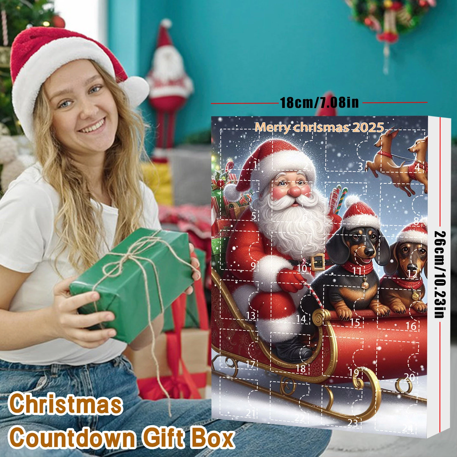 عيد الميلاد تقويم القدوم يعرض هدية صندوق زينة 2025 هدايا جديدة تمثال الأشياء DIY بها بنفسك عيد الميلاد التقويم هدايا مضحكة #3