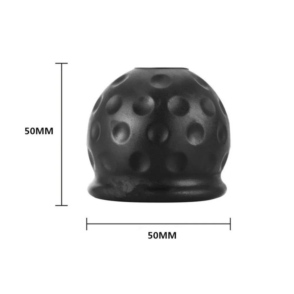 4 Colors Universal 50MM Tow Bar Ball Cover Cap Trailer Ball Cover Tow Bar Cap Hitch Trailer Towball Protect Car Accessories 