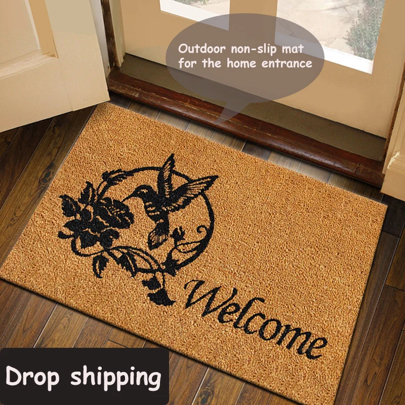 

Customizable Pattern Text Doormat for Home Entrance Non Slip Waterproof Durable Mat with Your Own Pattern and Text Ideal gift