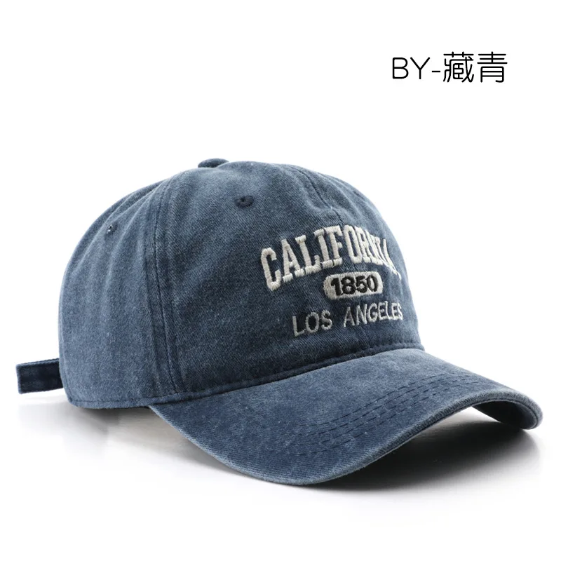 Modische, lässige Baseballkappe für Damen und Herren, Baumwolle, weiche Hüte, Unisex, Los Angeles-Stickerei, Snapback-Mütze, Wandern, Sonnenschutzkappen – Detail 10