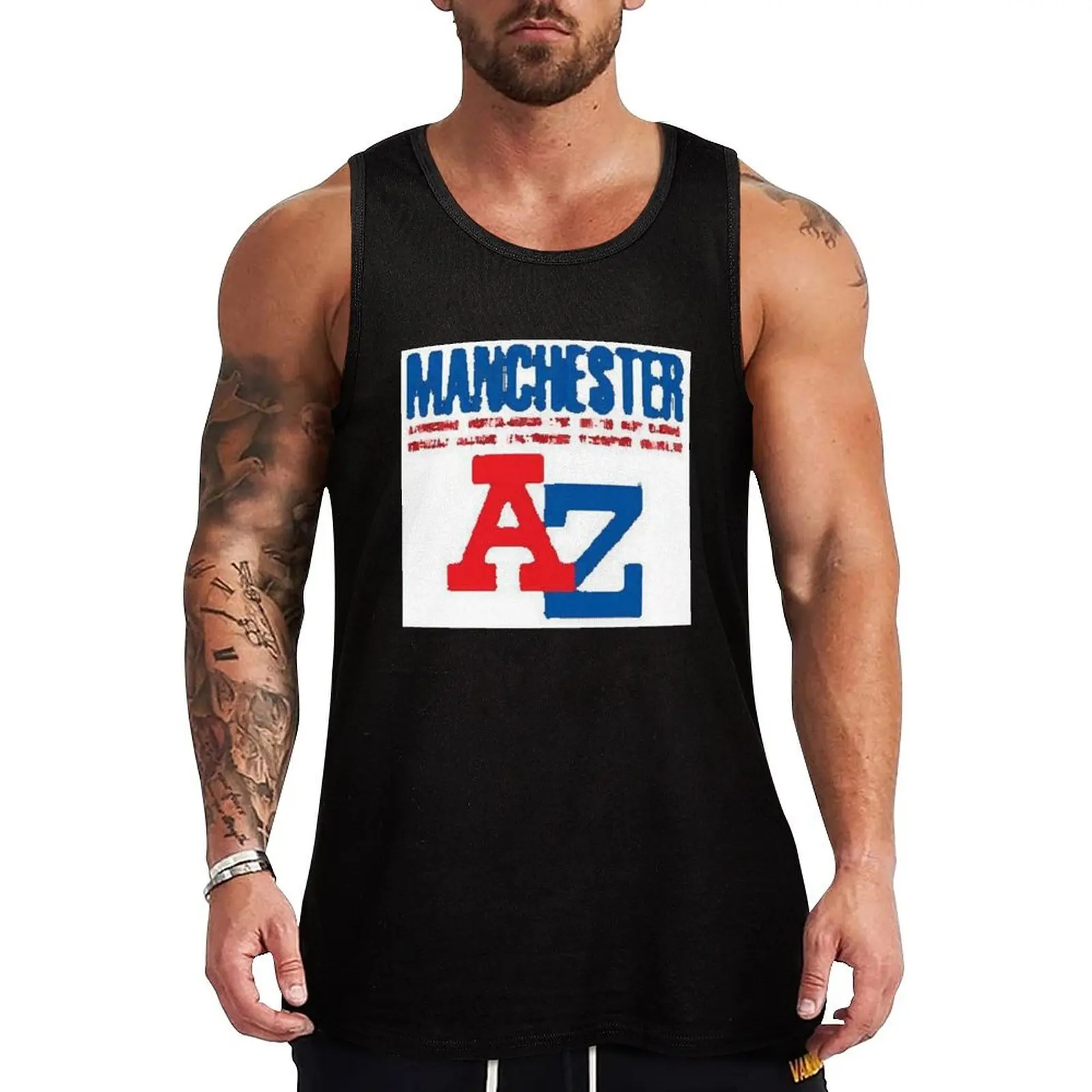 

Manchester A-Z Oils Tank Top Gym clothes gym t-shirts gym for men training weight vest