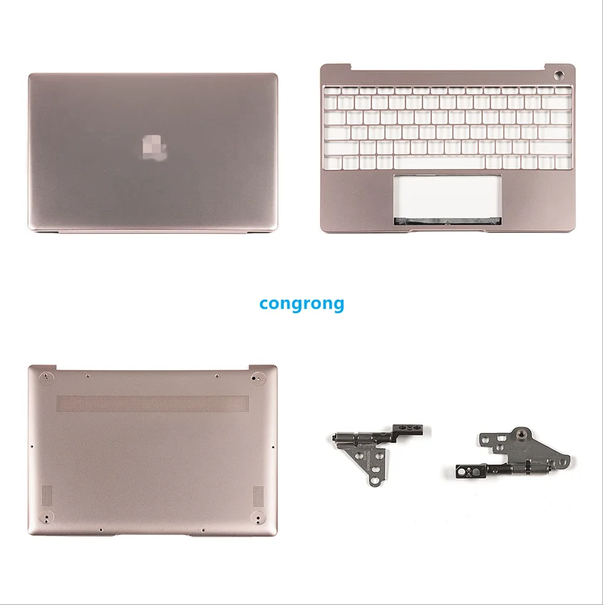 Чехол для ноутбука Huawei WRTB-W29 MateBook 13 WRT-W19B LCD Back/чехол для клавиатуры с подставкой под ладонь/нижняя часть/петли A C D, розовый чехол