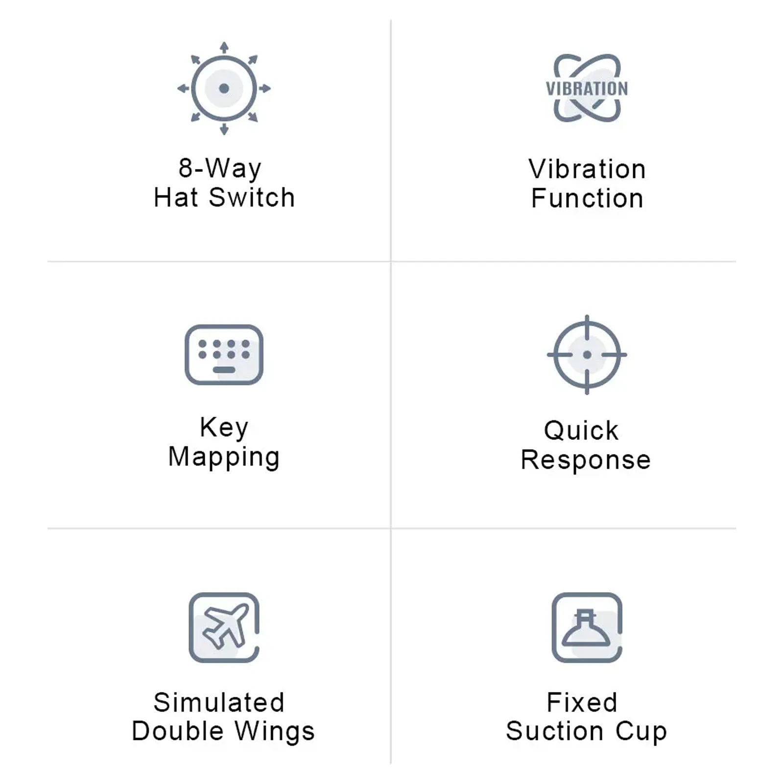 Joystick de simulation de vol avec fonction de vibration, contrôle du simulateur de vol pour la série X S Wins7 8 10 11