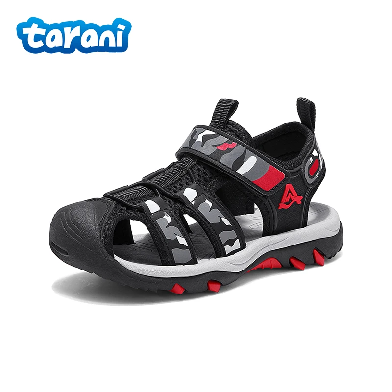 

Детские спортивные сандалии для мальчиков и девочек, дышащая противоскользящая обувь с закрытым носком, уличная обувь для бега на пляже, летняя повседневная обувь для воды