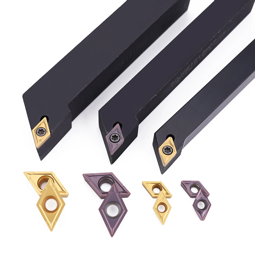 

SDJCR1010H07 SDJCR1212H07 SDJCR1616H07 SDJCR2020K11 turning tool holder for CNC lathe tool DCMT070204 carbide cutting insert