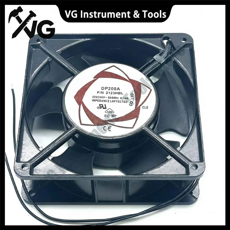 For Original SUNON DP200A P/N 2123HBL AC 220V 0.14 120x120x38mm 2-Wire Server Cooling Fan