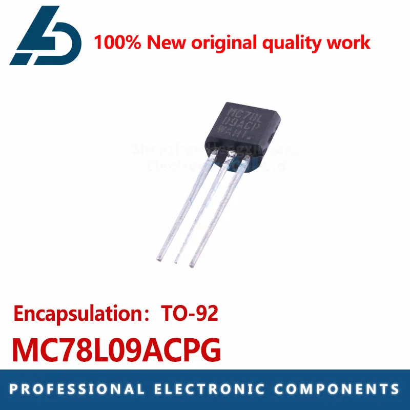 

The MC78L09ACPG is packaged with TO-92 linear voltage regulator 100mA 5 TO 24V