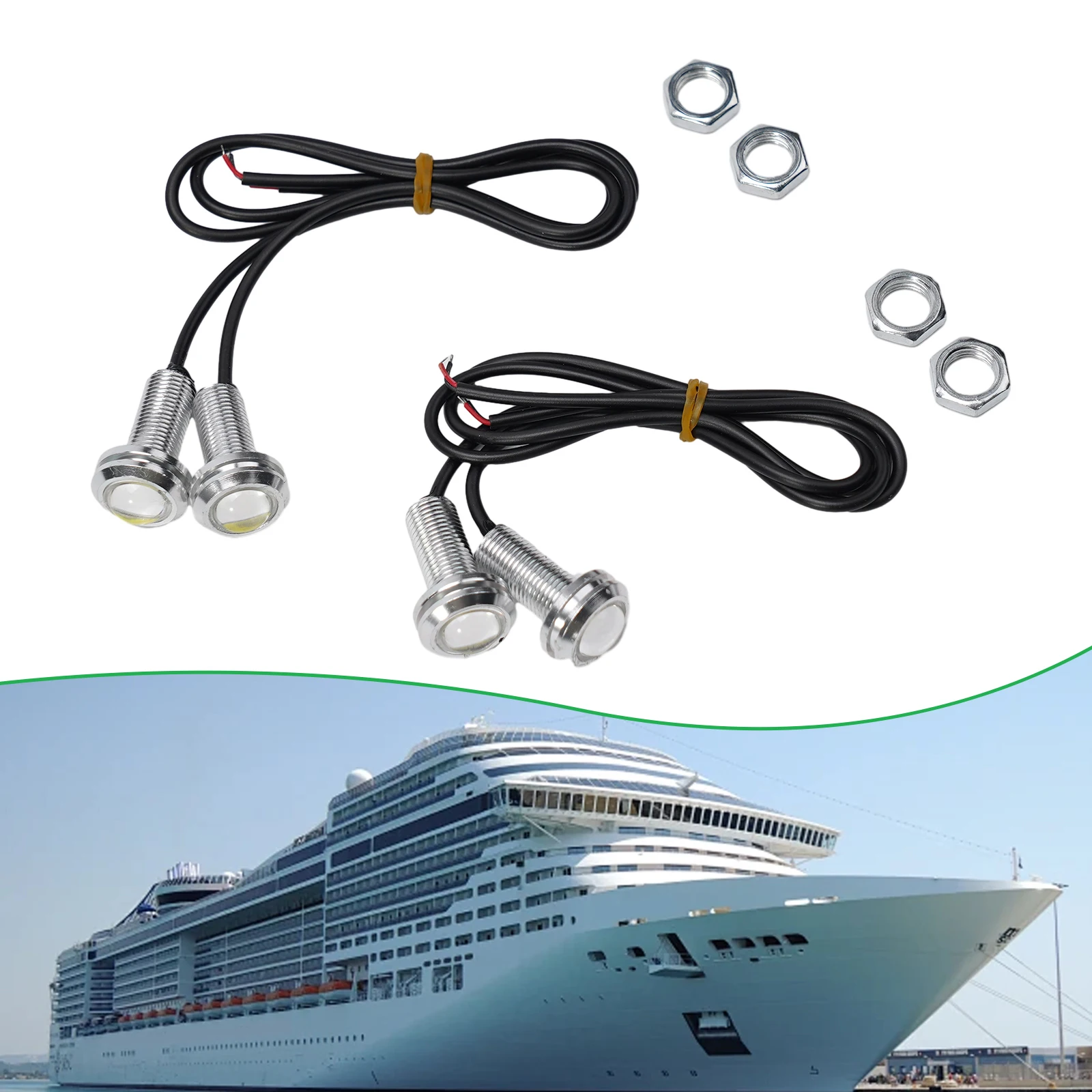 Innovative Design 4x Rugged Aluminum Alloy LED Boat Lights Offering Exceptional Performance in All Weather Conditions