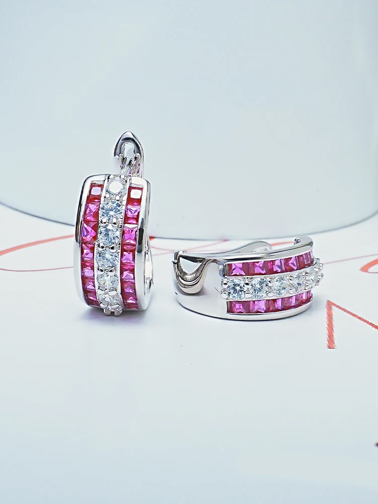 

Fashion Jewelry S925 Sterling Silver Style Earstuds C-shaped Earrings Simple and Cold Wind Ear Jewelry for Women