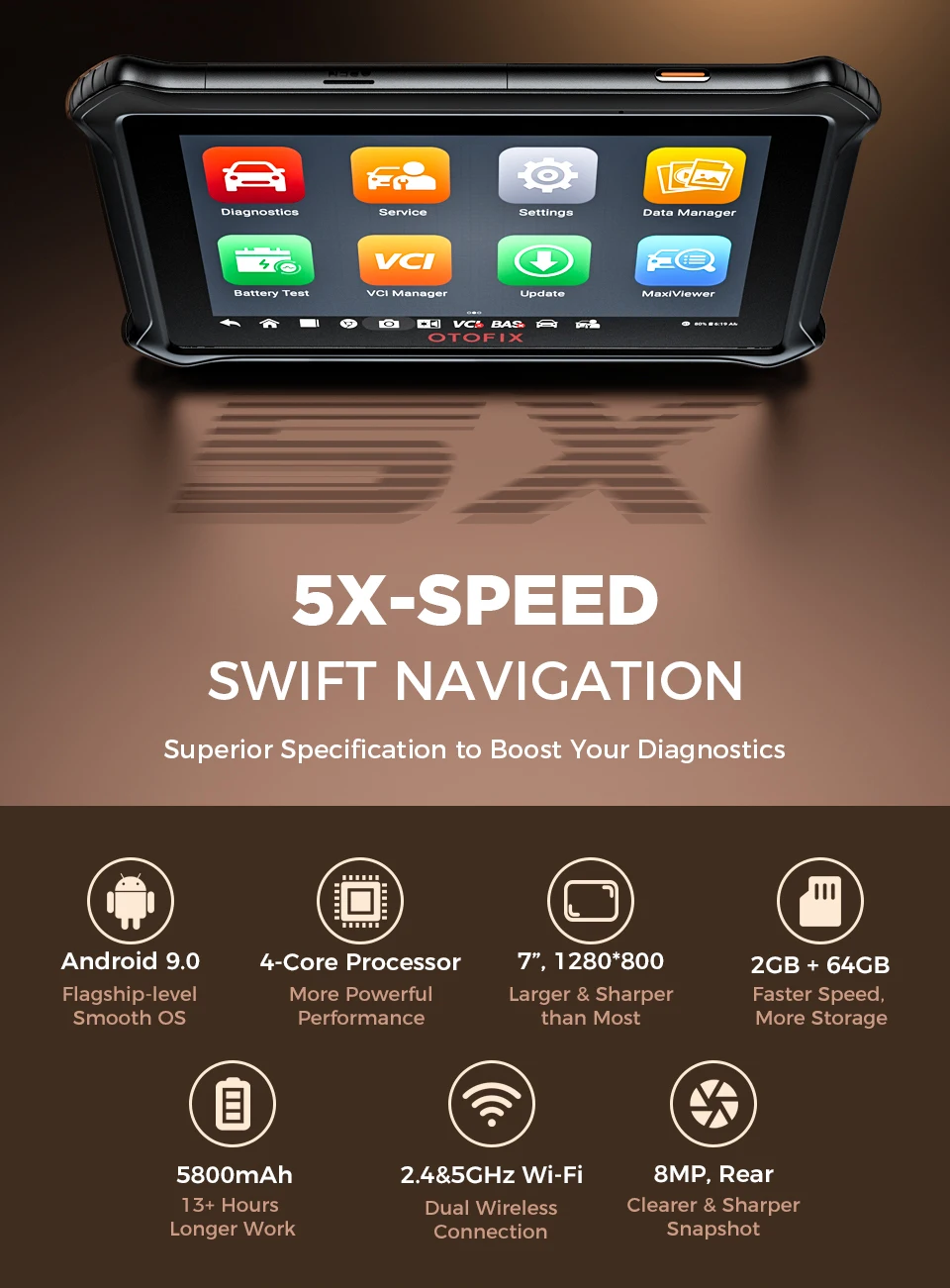 OTOFIX D1 Lite Bidirektionales Diagnosegerät Bluetooth OBD2 Scanner Alle-Systeme-Diagnosewerkzeug 38+ Reset-Dienste 2 Jahre Kostenlose Updates – Detail 2