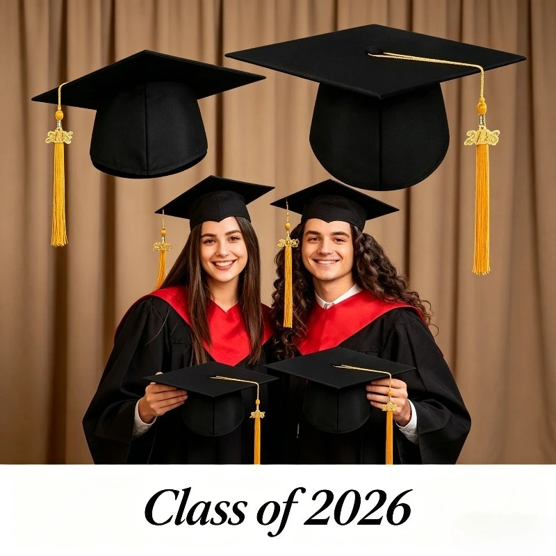 

Adult Matte Graduation Cap Doctoral Hat Elegant Formal Hat for Graduation Ceremony and Coming of Age Events