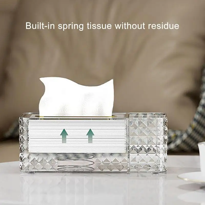 Tissue Box Cover Luxury Tissue Holder Quality Tissue Box Holder Rectangular Storage Tray Nordic Style Light For Key Paper Tissue