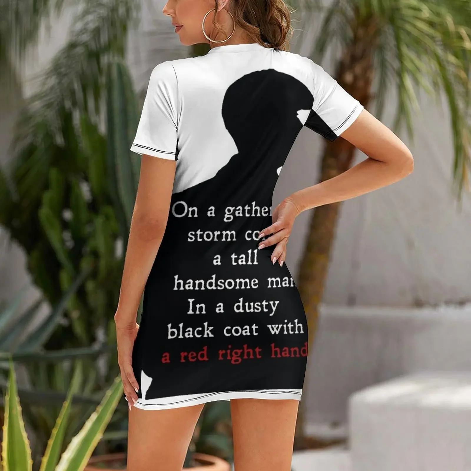 Red Right Hand Short-Sleeved Dress festival outfit women dresses for prom luxury dress women dresses Dress