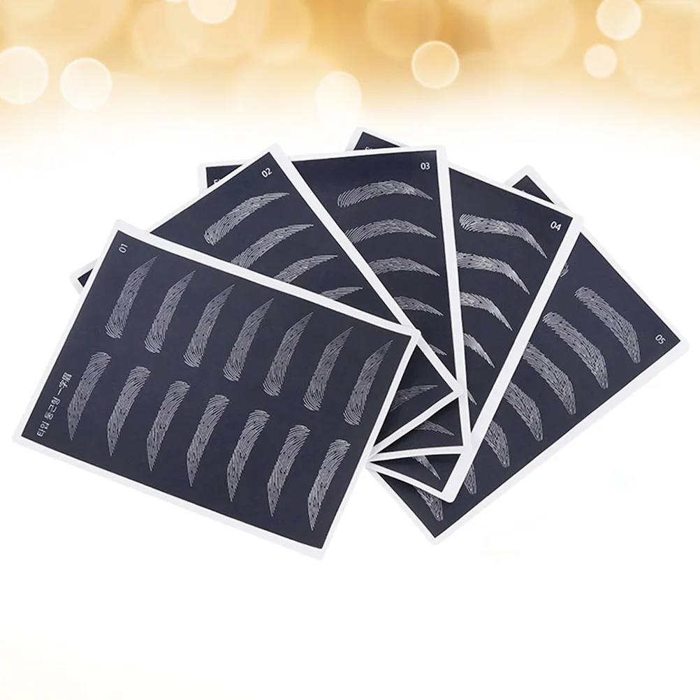 

5 Sheets Latex for Permanent Eyebrow Practice Skin Accessories Tattooing Supplies