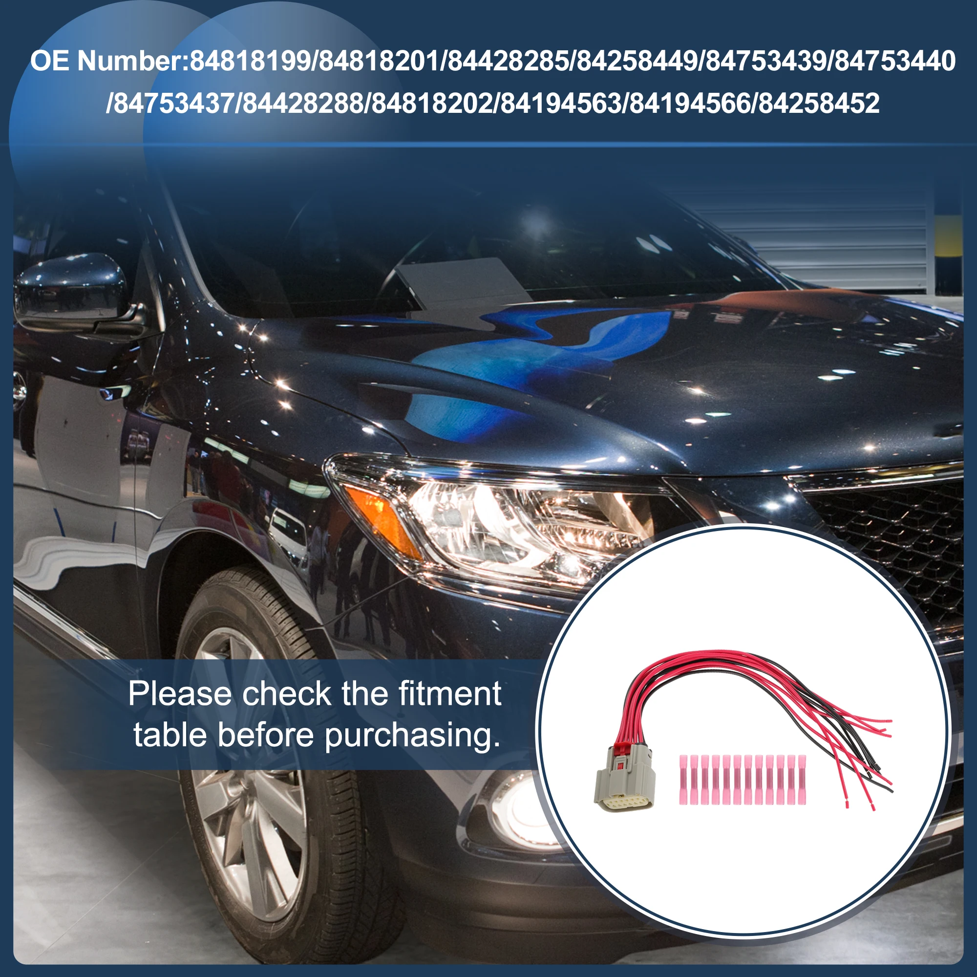 

UXCELL No.84818199 Headlight Cable Repair Kit for Chevrolet Equinox L, LS, LT