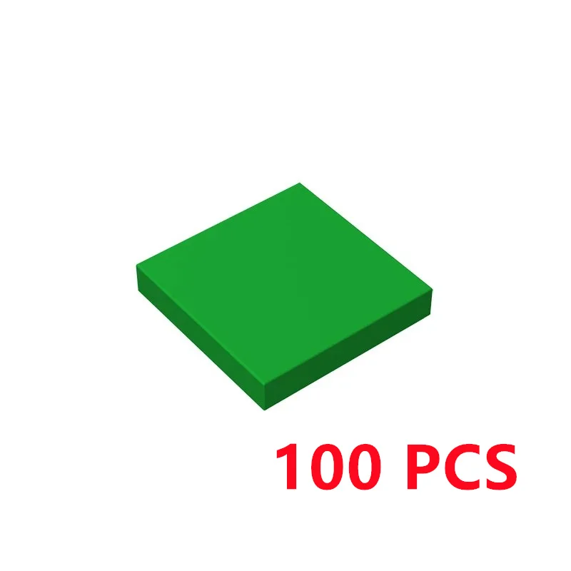 100 Pcs/lot Buildings Blocks 3068 Tile 2x2 DIY Assmble Collections Bulk Modular GBC Toy For High-Tech MOC Set