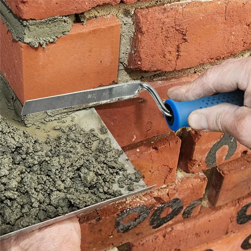مجموعة أدوات يدوية من PORK-Masonry - مجرفة مشيرا من الفولاذ المقاوم للصدأ مكونة من 4 قطع، مجرفة قياس التأشير، مؤشر وضع الطوب مع حقيبة تخزين