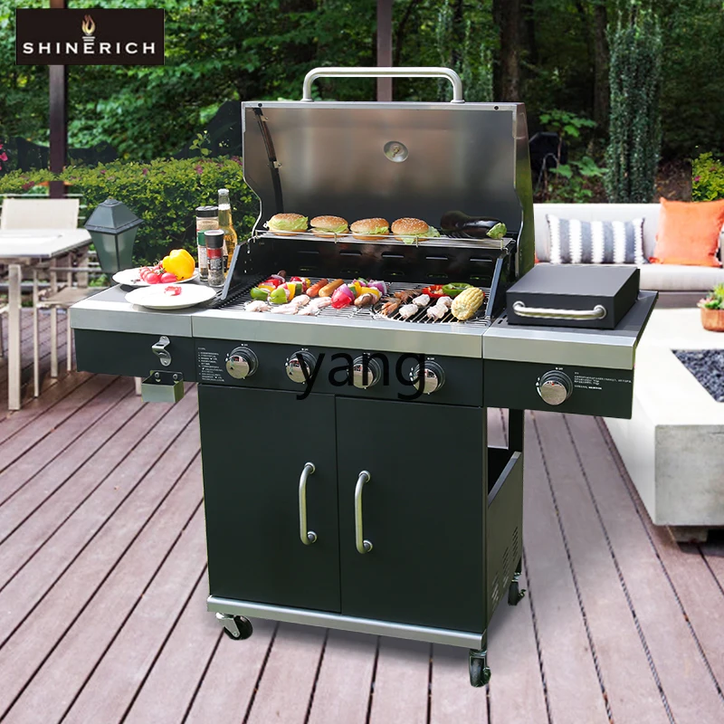 

Yjq Multi-Functional Courtyard Gas BBQ Oven Home Villa Barbecue Grill Outdoor Large