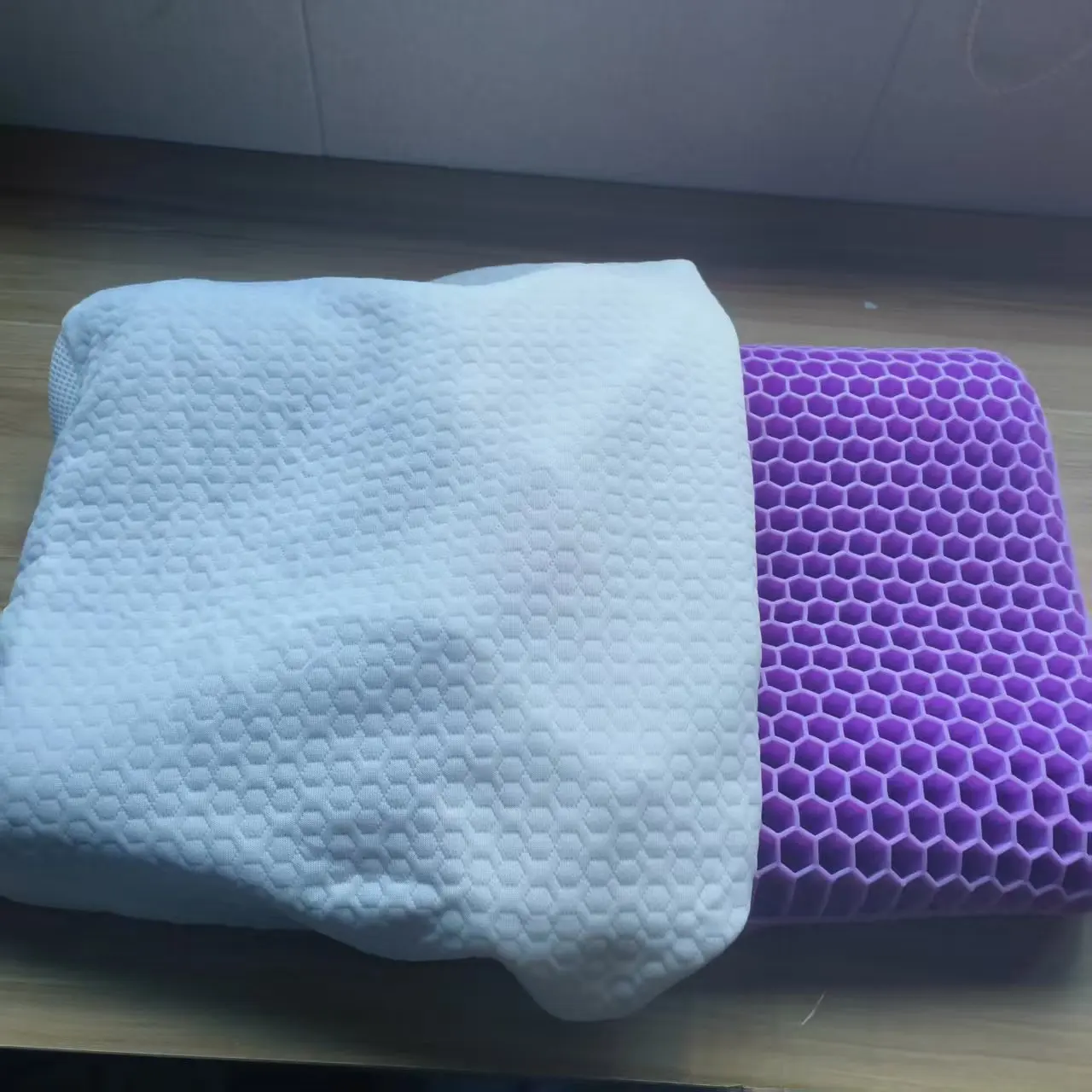 Breathable Knitted Cotton TPE Pectin Pillow Ergonomic Curve Zero Pressure Cervical Neck Health Care Comfortable Sleeping Pillows